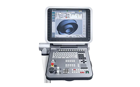 19" ERGOline Bedienstation mit HEIDENHAIN CNC PILOT 640 und ergonomischem, taktilem Bedienfeld