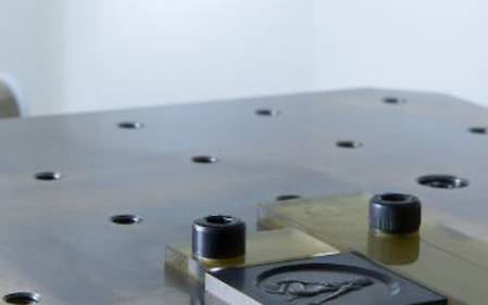 Boutroué produces embossed stamps from carbide with the LASERTEC 40 Shape (Pico).